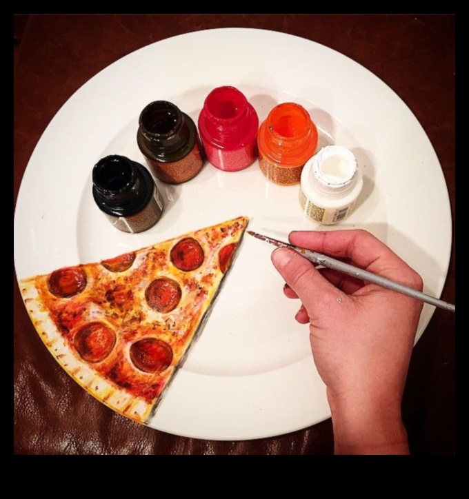 Pânză comestibilă Arta mâncării pe vopsea 4 Creativitate culinară cu pictură alimentară: artă comestibilă pe pânză