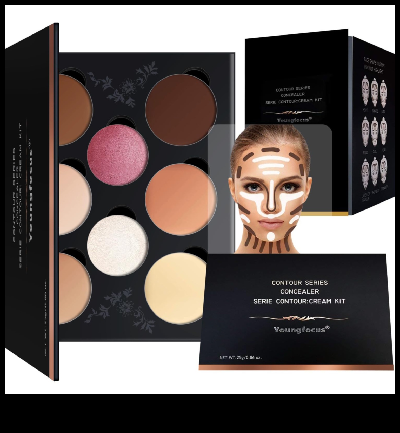 Corrector și conturare: sculptează-ți fața cu precizie